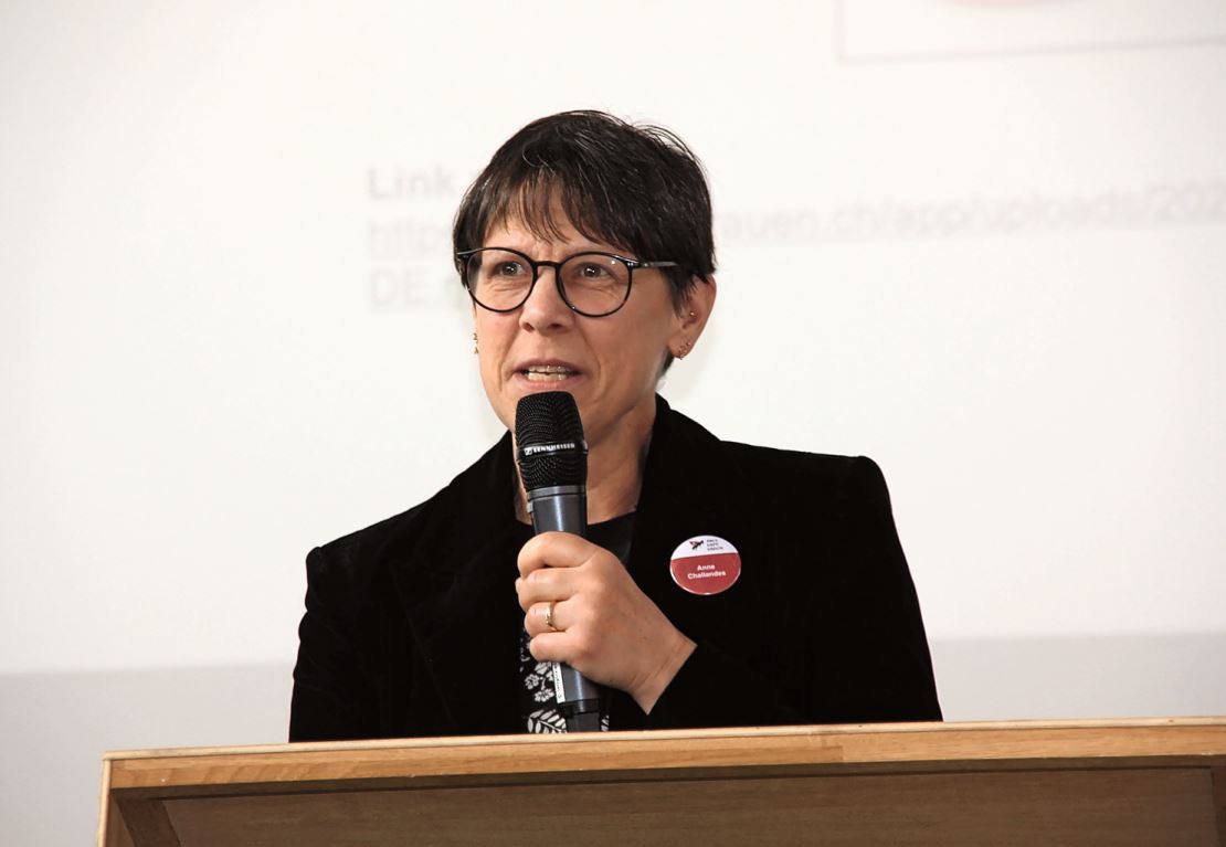 Anne Challandes, Präsidentin des SBLV, informierte über die Tätigkeiten in ihrem Verband.